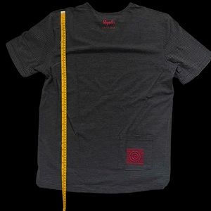 Rapha Cycle Club t-shirt - size XL black/charcoal striping, very lightly worn.